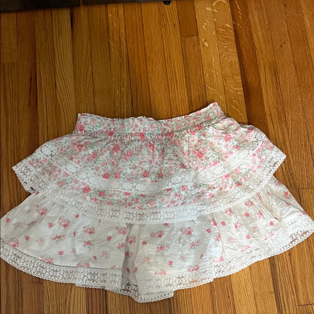 Floral Lace Women's Skirt shorts underneath altard state